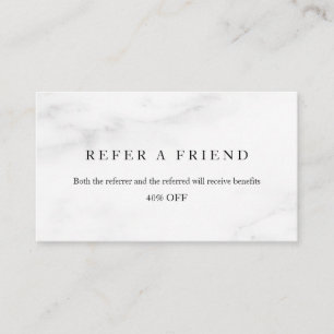 Refer a Friend Elegant Business Professional  Referral Card