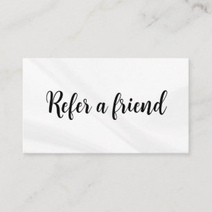Refer a Friend Elegant Business Professional  Referral Card