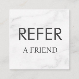 Refer a Friend Elegant Business Professional Referral Card