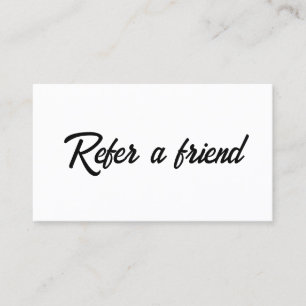 Refer a Friend Elegant Business Professional  Referral Card