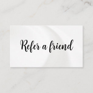 Refer a Friend Elegant Business Professional  Referral Card