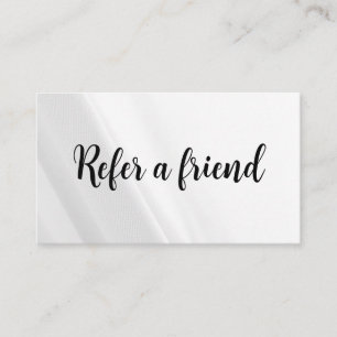Refer a Friend Elegant Business Professional  Referral Card