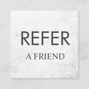 Refer a Friend Elegant Business Professional Referral Card