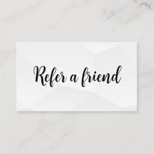 Refer a Friend Elegant Business Professional  Referral Card