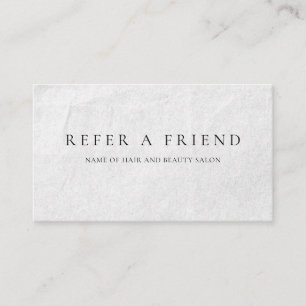 Refer a Friend Elegant Business Professional  Referral Card