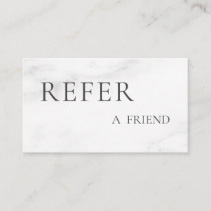 Refer a Friend Elegant Business Professional Referral Card