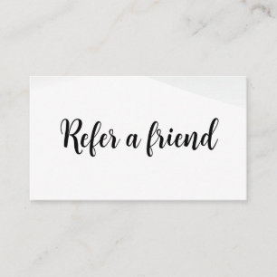 Refer a Friend Elegant Business Professional  Referral Card