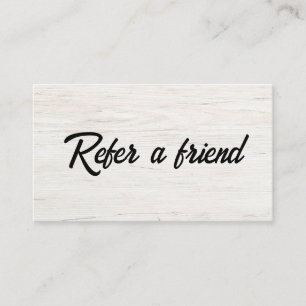 Refer a Friend Elegant Business Professional  Referral Card