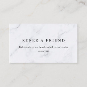 Refer a Friend Elegant Business Professional  Referral Card