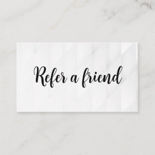 Refer a Friend Elegant Business Professional Referral Card