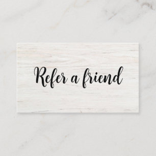 Refer a Friend Elegant Business Professional  Referral Card