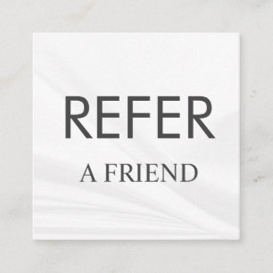 Refer a Friend Elegant Business Professional Referral Card
