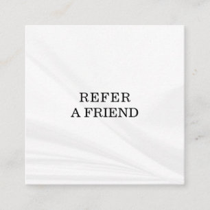 Refer a Friend Elegant Business Professional  Referral Card