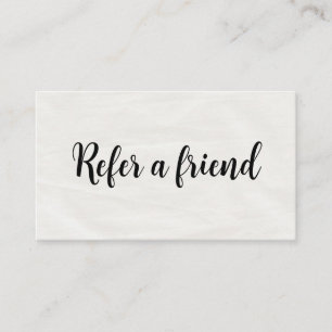 Refer a Friend Elegant Business Professional  Referral Card