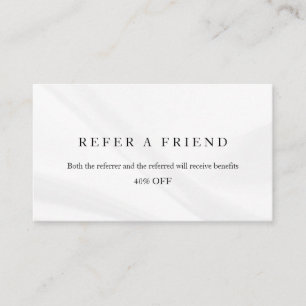 Refer a Friend Elegant Business Professional  Referral Card