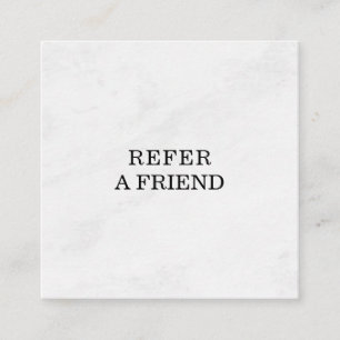 Refer a Friend Elegant Business Professional  Referral Card
