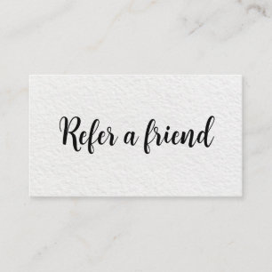 Refer a Friend Elegant Business Professional  Referral Card