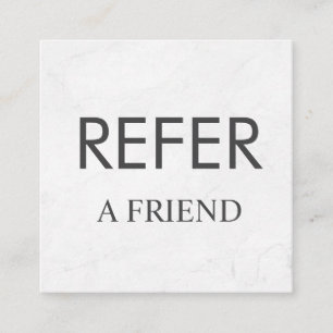 Refer a Friend Elegant Business Professional Referral Card