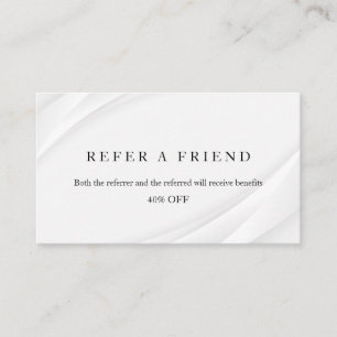 Refer a Friend Elegant Business Professional  Referral Card