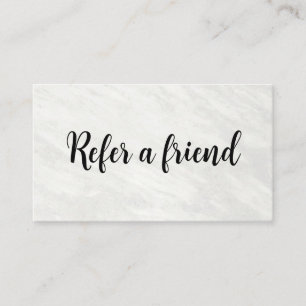 Refer a Friend Elegant Business Professional  Referral Card