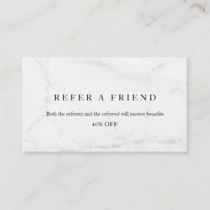Refer a Friend Elegant Business Professional  Referral Card