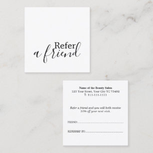 Refer a Friend Modern Professional Referral Card