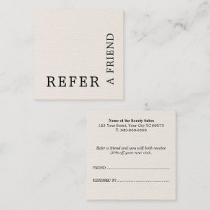 Refer a Friend Modern Professional Referral Card