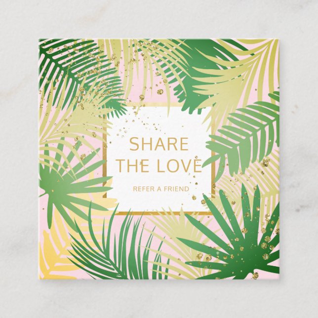 Refer a Friend Tropical Referral Client Card (Front)