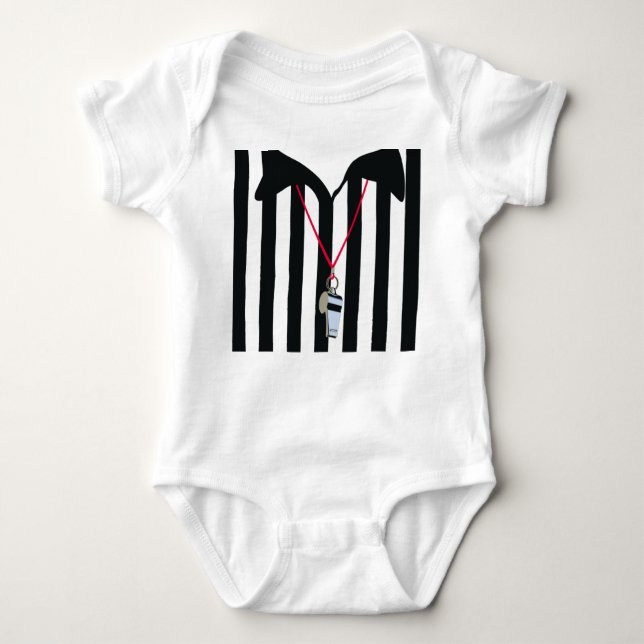 Referee Baby Baby Bodysuit (Front)