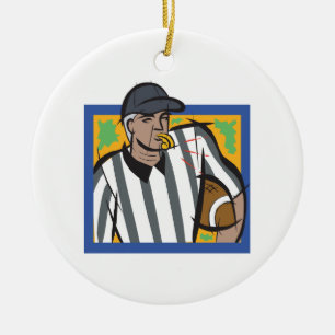 Referee Ceramic Tree Decoration
