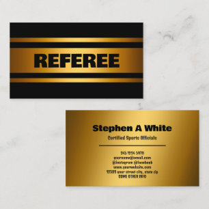 Referee Golden Business Card