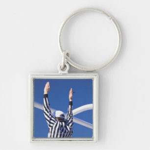 Referee signalling touchdown or successful field key ring