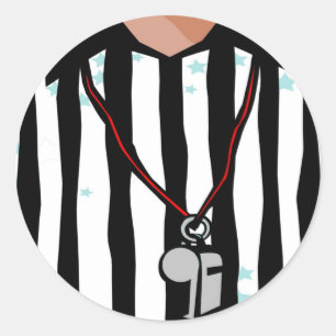 Referee T-shirts and Gifts. Classic Round Sticker