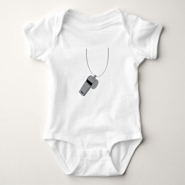 Referee Whistle Coach Baby Bodysuit (Front)