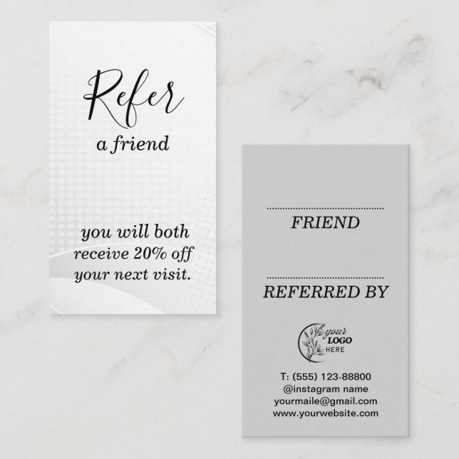 Referral Card (Front/Back)