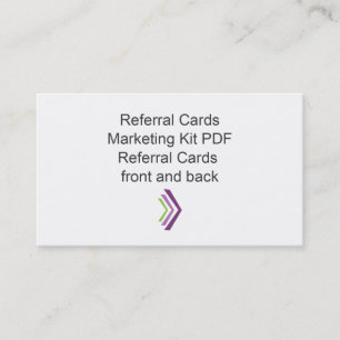 Referral Card Marketing Kit Template