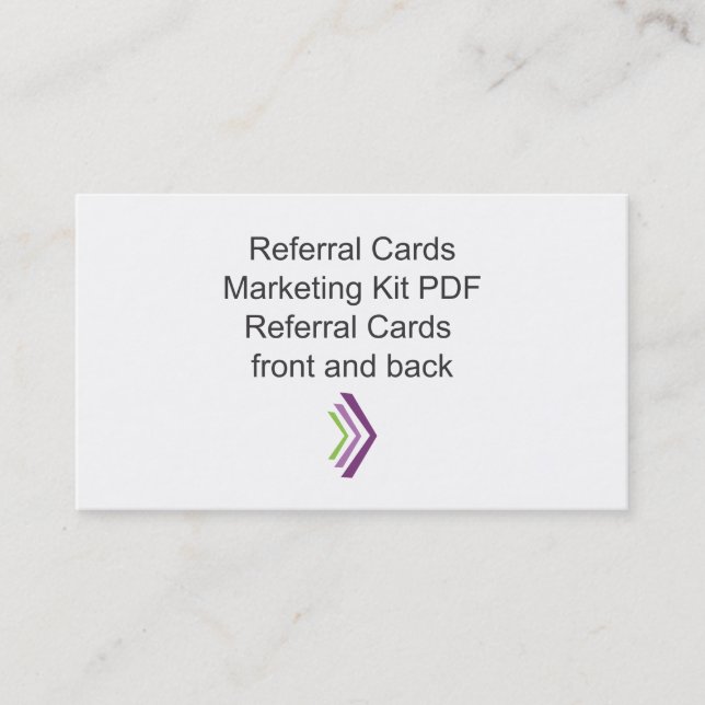 Referral Card Marketing Kit Template (Front)