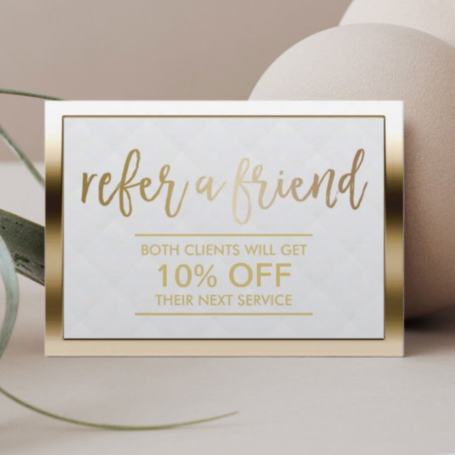Referral Card | Modern Gold Framed (Creator Uploaded)
