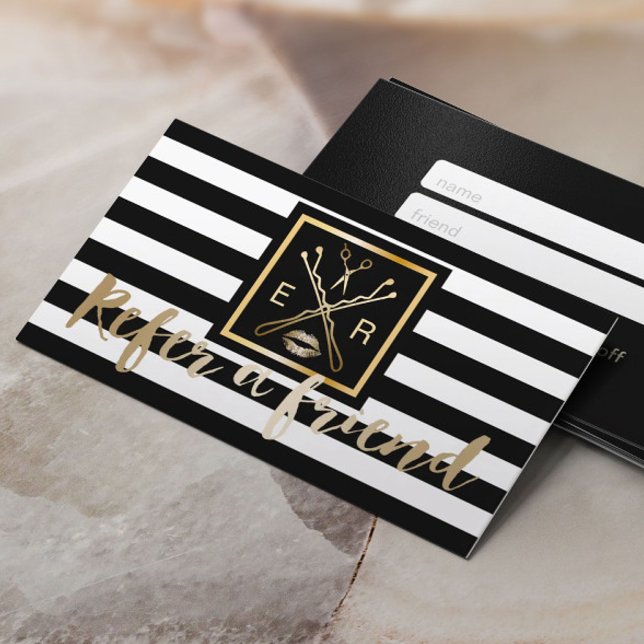 Referral Card | Modern Makeup Artist Salon Logo (Creator Uploaded)