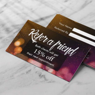 Referral Card   Modern Sparkles Salon Spa