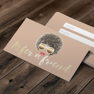 Referral Card   Natural Hair Beauty Salon