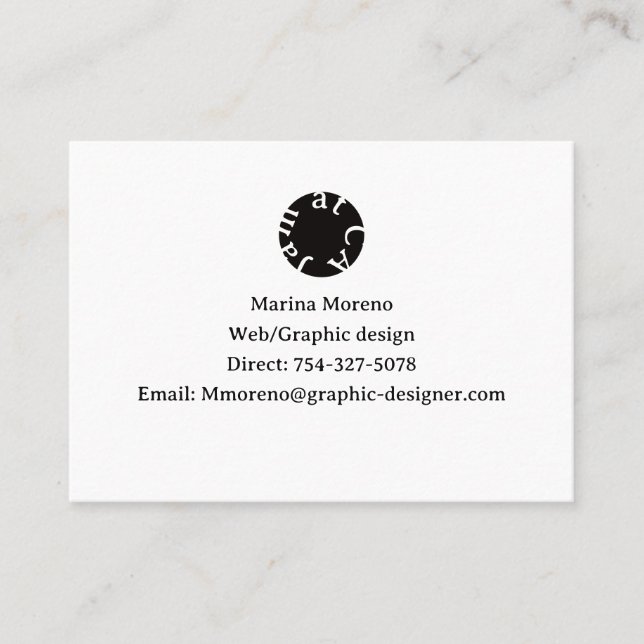 Referral Card template (Front)
