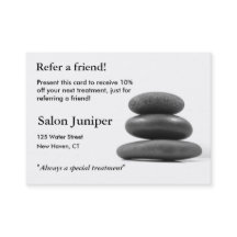 Referral Card with Balancing Stones