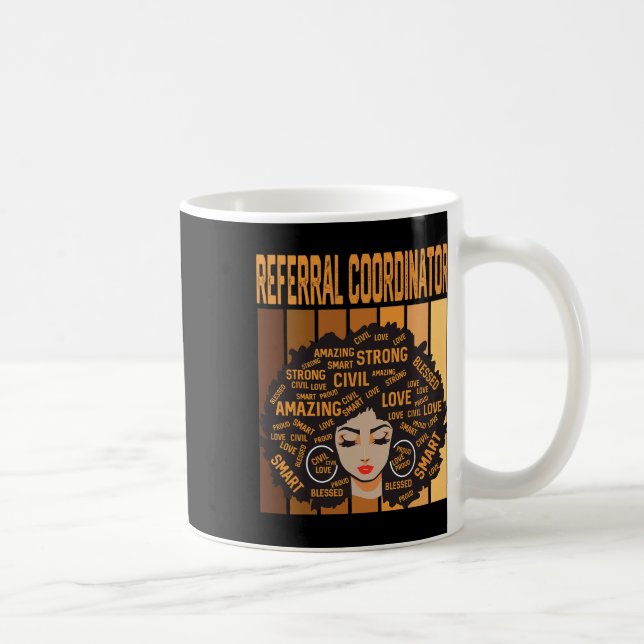 Referral Coordinator Powerful Black History Month  Coffee Mug (Right)