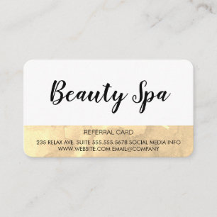 Referral / Sepia Watercolor Card