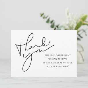 Referral Thank You, Referral Note Card, You Card