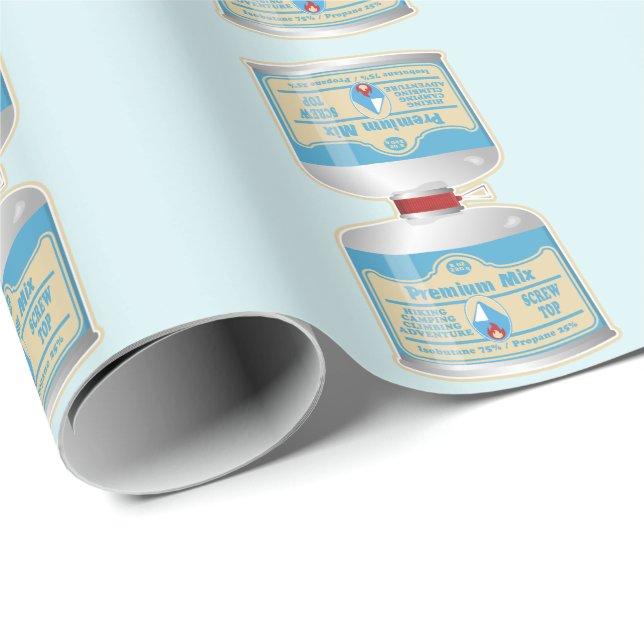 Refilling gas canisters for camp stoves wrapping paper (Roll Corner)