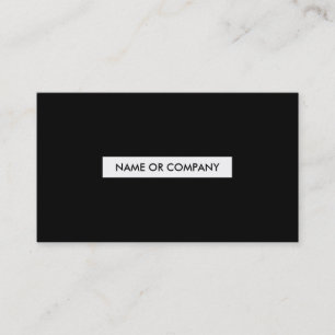 refined black and white business card