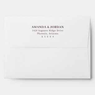 Refined Black Calligraphy Envelope