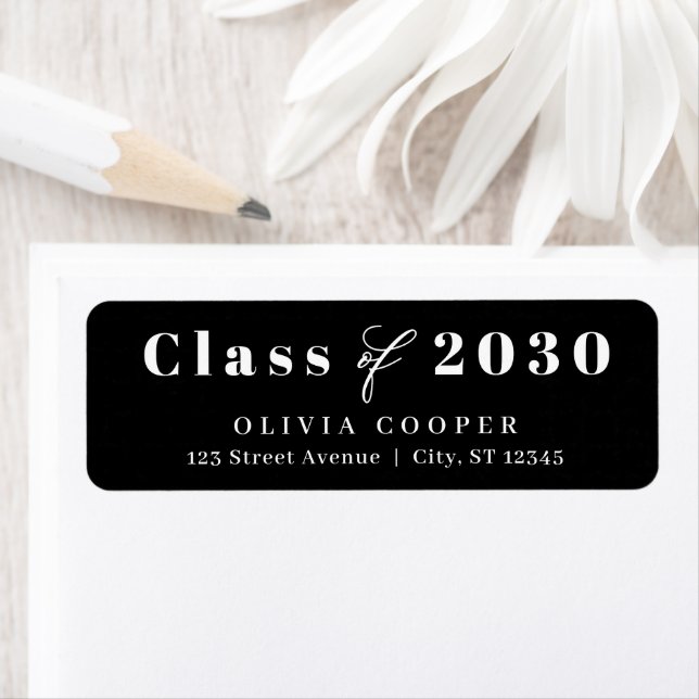 Refined Collage Editable Colour Graduation Label (Insitu)